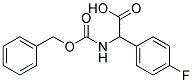 {[(benzyloxy)carbonyl]amino}(4-fluorophenyl)acetic acid Struktur