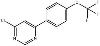 4-Chloro-6-(4-trifluoromethoxy-phenyl)-pyrimidine Struktur