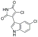 3-chloro-4-(5-chloro-1H-indol-3-yl)-1H-pyrrole-2,5-dione Struktur