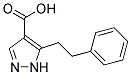 5-(2-phenylethyl)-1H-pyrazole-4-carboxylic acid Struktur