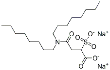 Di-(2-ethylhexyl) sulfosuccinamate, sodium salt Struktur