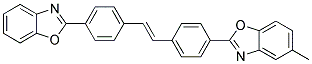 4-(5-Methylbenzoxazol-2-yl)-4'-(Benzoxazol-2-yl)-Stilbene Struktur