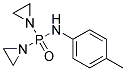 P,P-BIS(1-AZIRIDINYL)-N-(P-TOLYL)PHOSPHINICAMIDE Struktur