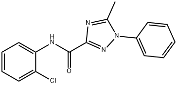 N-(2-Chlorophenyl)-5-methyl-1-phenyl-1H-1,2,4-triazole-3-carboxamide Struktur