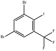 3,5-Dibromo-2-iodobenzotrifluoride Struktur