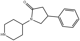 4-PHENYL-1-PIPERIDIN-4-YL-PYRROLIDIN-2-ONE
 Struktur