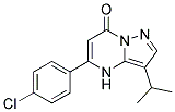 5-(4-chlorophenyl)-3-(1-methylethyl)pyrazolo[1,5-a]pyrimidin-7(4H)-one Struktur