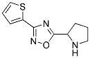 5-pyrrolidin-2-yl-3-thiophen-2-yl-1,2,4-oxadiazole Struktur