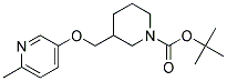 3-(6-Methyl-pyridin-3-yloxymethyl)-piperidine-1-carboxylic acid tert-butyl ester Struktur