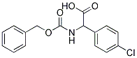 {[(benzyloxy)carbonyl]amino}(4-chlorophenyl)acetic acid Struktur