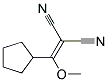 [cyclopentyl(methoxy)methylidene]propanedinitrile Struktur