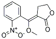 3-(A-METHOXY-2-NITROBENZYLIDENE)-4,5-DIHYDRO-2(3H)-FURANONE Struktur