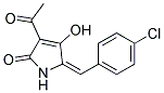 3-ACETYL-5-(4-CHLOROBENZYLIDENE)-4-HYDROXY-3-PYRROLIN-2-ONE Struktur