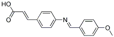 4-(P-METHOXYBENZYLIDENEAMINO)CINNAMICACID Struktur