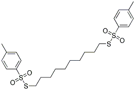 S,S'-DECAMETHYLENEBIS(P-TOLUENETHIOSULFONATE) Struktur