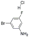 5-Amino-1-bromo-3-fluorobenzenehydrochloride Struktur