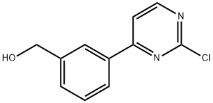 [3-(2-Chloro-pyrimidin-4-yl)-phenyl]-methanol Struktur