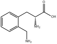 (2R)-2-amino-3-[2-(aminomethyl)phenyl]propanoic acid Struktur