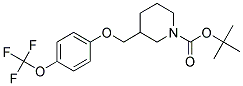 3-(4-Trifluoromethoxy-phenoxymethyl)-piperidine-1-carboxylic acid tert-butyl ester Struktur