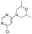 4-(6-Chloro-pyrimidin-4-yl)-2,6-dimethyl-morpholine Struktur