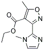 ethyl 5-methyl-3-(1-methyl-1H-imidazol-2-yl)isoxazole-4-carboxylate Struktur