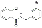 N-(3-Bromo-benzyl)-2-chloro-nicotinamide Struktur