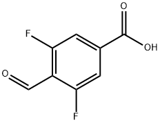 4-CARBOXY-2,6-DIFLUOROBENZALDEHYDE Structure