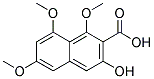 3-HYDROXY-1,6,8-TRIMETHOXY-2-NAPHTHOICACID Struktur