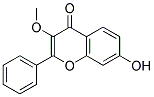 7-HYDROXY-3-METHOXY-2-PHENYL-4H-CHROMEN-4-ONE Struktur