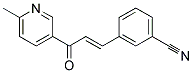 M-(3-(6-METHYL-3-PYRIDYL)-3-OXO-1-PROPENYL)BENZONITRILE Struktur