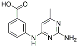 M-(2-AMINO-6-METHYL-4-PYRIMIDINYLAMINO)BENZOICACID Struktur