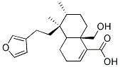 (5S,6R,8aR)-5-(2-Furan-3-yl-ethyl)-8a-hydroxymethyl-5,6-dimethyl-3,4,4a,5,6,7,8,8a-octahydro-naphthalene-1-carboxylicacid Struktur