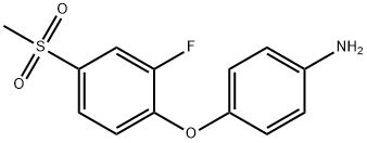 4-[(2-Fluoro-4-methylsulfonyl)phenoxy]aniline Struktur