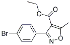 ethyl 3-(4-bromophenyl)-5-methylisoxazole-4-carboxylate Struktur