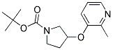 3-(2-Methyl-pyridin-3-yloxy)-pyrrolidine-1-carboxylic acid tert-butyl ester Struktur