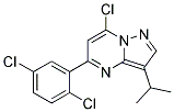 7-chloro-5-(2,5-dichlorophenyl)-3-(1-methylethyl)pyrazolo[1,5-a]pyrimidine Struktur