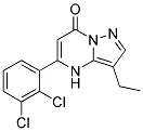 5-(2,3-dichlorophenyl)-3-ethylpyrazolo[1,5-a]pyrimidin-7(4H)-one Struktur