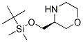 3-(S)-(tert-butyldimethylsilyloxymethyl)morpholine Struktur