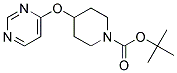 4-(Pyrimidin-4-yloxy)-piperidine-1-carboxylic acid tert-butyl ester Struktur