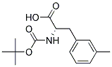 (2S)-2-[(tert-butoxycarbonyl)amino]-3-(3-methylphenyl)propanoic acid Struktur