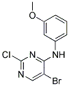 5-bromo-2-chloro-N-(3-methoxyphenyl)pyrimidin-4-amine Struktur