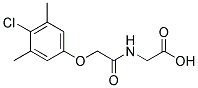 N-[(4-CHLORO-3,5-DIMETHYLPHENOXY)ACETYL]GLYCINE Struktur