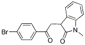 3-(4-BROMOPHENACYL)-1-METHYL-2-INDOLINONE Struktur