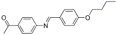 4'-(4-BUTOXYBENZYLIDENEAMINO)ACETOPHENONE Struktur