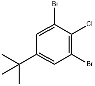 4-Chloro-3,5-dibromo-tert-butylbenzene Struktur