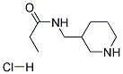 N-Piperidin-3-ylmethyl-propionamidehydrochloride Struktur