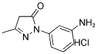 2-(3-AMINOPHENYL)-5-METHYL-2,4-DIHYDRO-PYRAZOL-3-ONE HYDROCHLORIDE Struktur