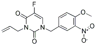 3-ALLYL-5-FLUORO-1-(4-METHOXY-3-NITROBENZYL)PYRIMIDINE-2,4(1H,3H)-DIONE Struktur