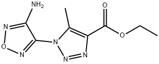 ETHYL 1-(4-AMINO-1,2,5-OXADIAZOL-3-YL)-5-METHYL-1H-1,2,3-TRIAZOLE-4-CARBOXYLATE Struktur