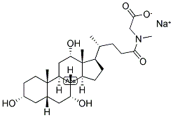 5-BETA-CHOLANIC ACID-3-ALPHA, 7-ALPHA, 12-ALPHA-TRIOL SARCOSINE SODIUM SALT Struktur